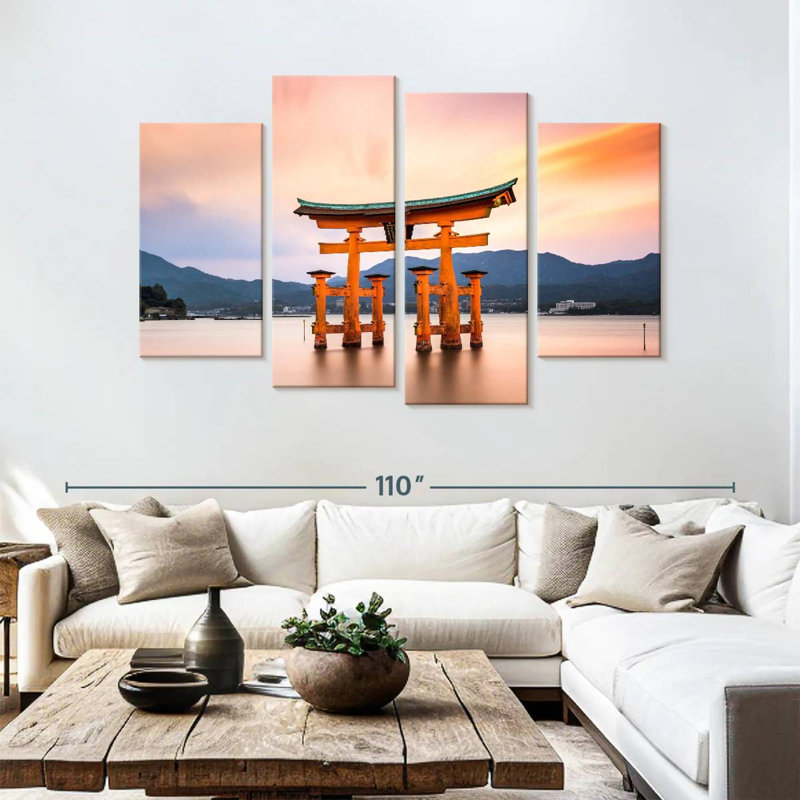 Lilie Japan's Floating Torii Gate, 54" H x 84" W