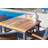 Square Teak Solid Wood Outdoor Dining Table Umbrella Hole , 35.49 " W 35.49 " D-48868478
