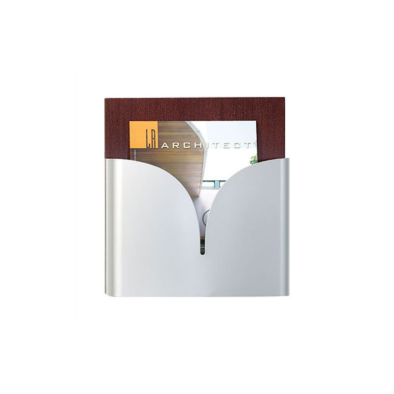 Porte-magazines autoportable, Chêne Naturel, Métal aluminium