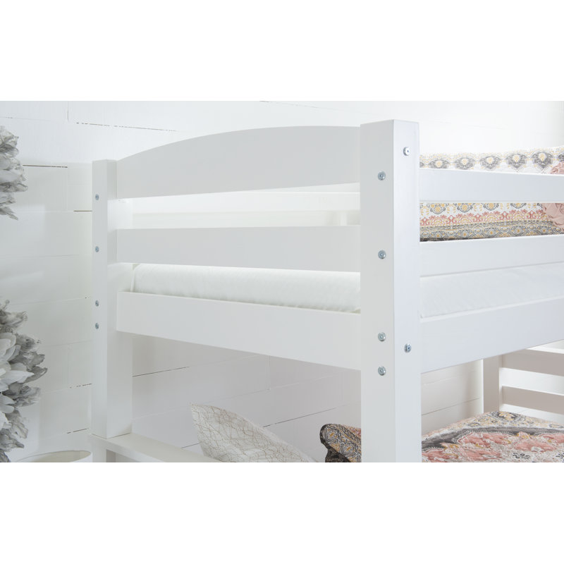 Lit superposé simple au-dessus de double Hannahrae, Blanc