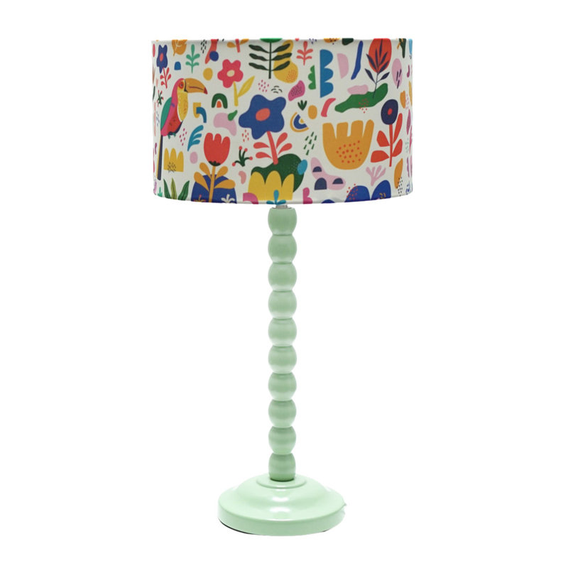 Linda Table Lamp, Green, No