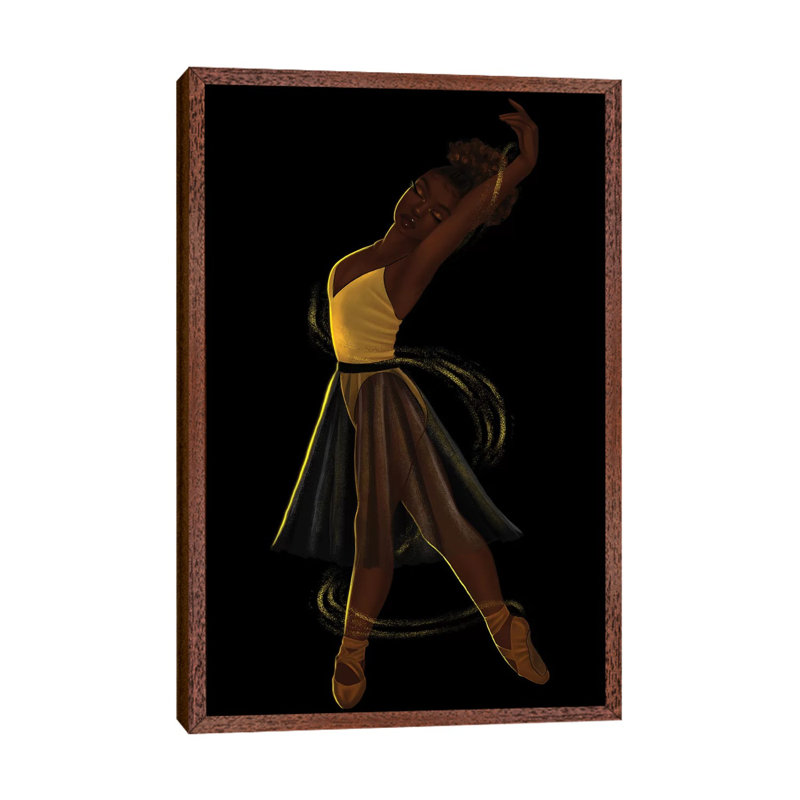 On My Toes by Princess Karibo - Print on Canvas, Classic Brown Wood Framed, 152.5 cm H x 101.5 cm W