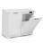 20 Gallons Double White Tilt-out Recycling Trash Cabient with Deodorizer (not Include Trash Can)