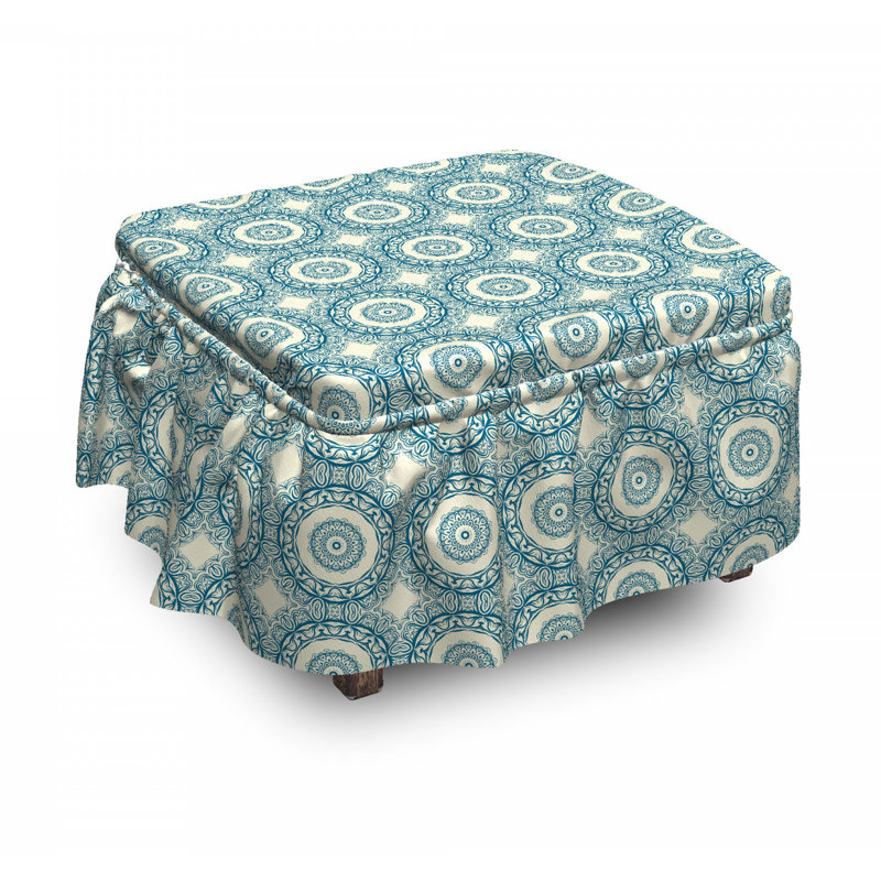Box Cushion Ottoman Slipcover