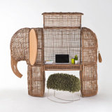 Babar Wood Armoire Desk