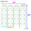 4 treillis de jardin en métal 71 po x 19,7 po, antirouille pour les plantes d'extérieur, support à fleurs - méthode d'assemblage facile, treillis de composition de fer 4, plante grimpante, piédestal, assemblage sans effort, Constitution