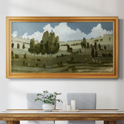 Toile encadrée de qualité supérieure Rolling Green III - prête à être accrochée