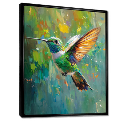 Allis Emerald Hummingbird Jewels In Flight II - Hummingbird, art mural
