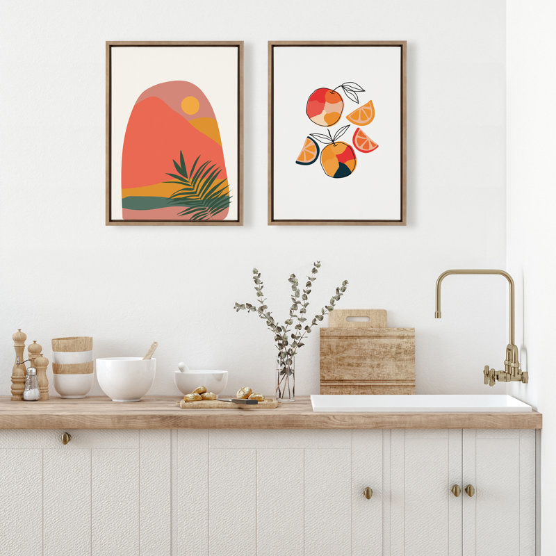 Impression sur toile encadrée «Juice Citrus» par Oris Eddu