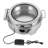 6.34QT 400W Round Stainless Steel Electric Chafing Dish Buffet Set Adjustable Temperature