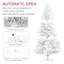 Grand arbre de Noël artificiel, arbre de Noël non éclairé avec 2132 pointes de branches, ouverture automatique, base en acier-2068392203