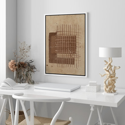 Brown Geometric Line Illustrations Rustic Abstract Shapes
