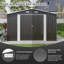 Remise de rangement en métal durable 10 pi x 14 pi, conception moderne pour utilitaire de jardin