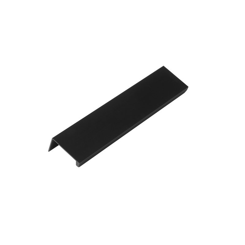 Matte Black Aluminum Finger Edge Cabinet Pull Set
