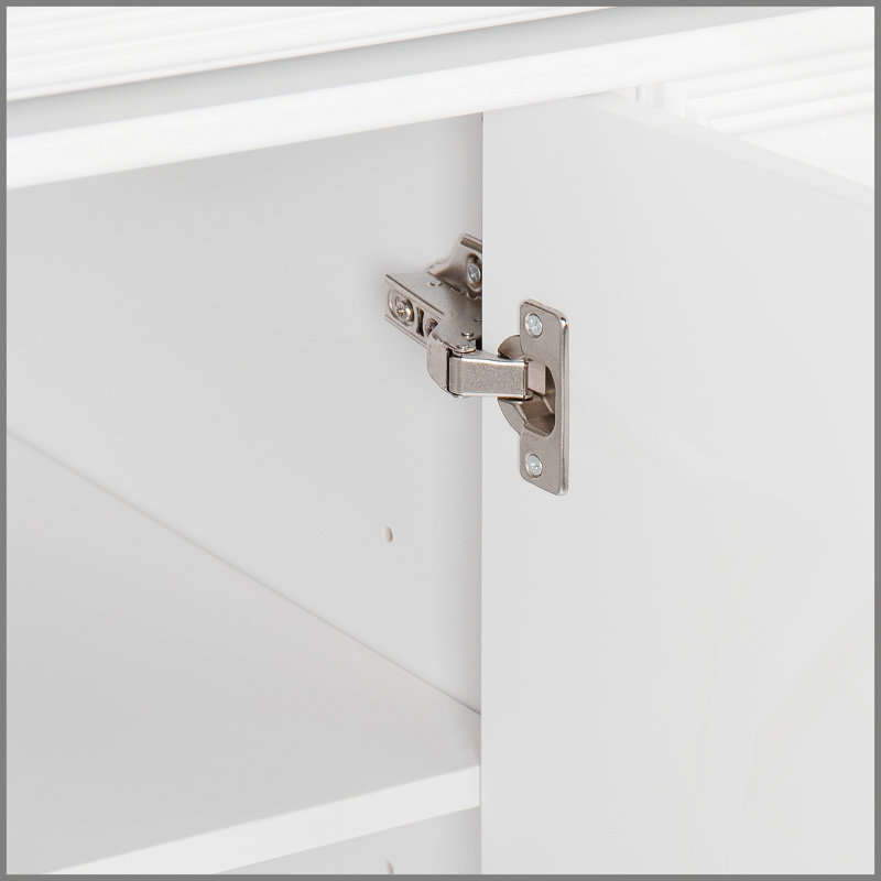 Armoire de salle de bain durable de 35,6 pouces avec beaucoup de rangement, écologique et facile à installer