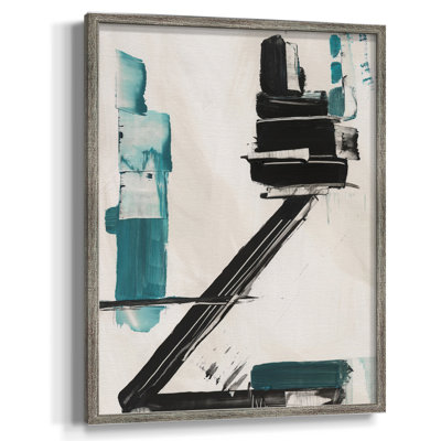 «Geometric Notes IV», reproduction encadrée - bois massif