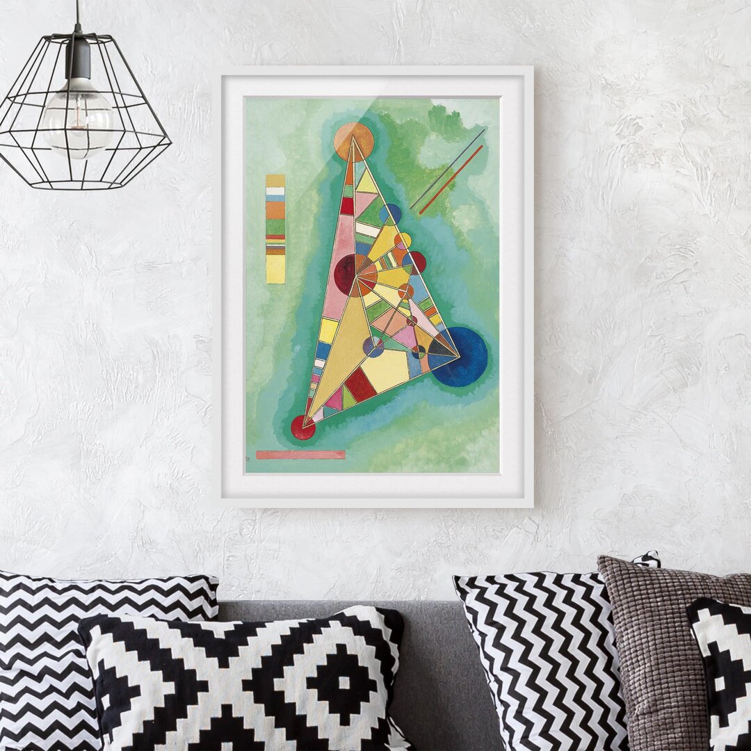 Gerahmtes Poster Dreieck von Wassily Kandinsky