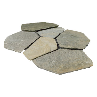 Sydney Glow 18 po x 26 po x 1,25 po pavé de dalles en maille de quartzite (203,5 pieds carrés / unité, 74 pièces)
