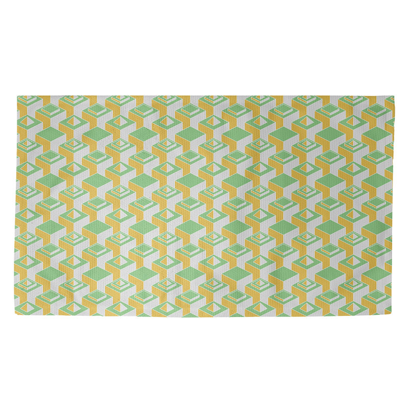 Jordao Geometric Indoor Rug, Rectangle 5' x 7'