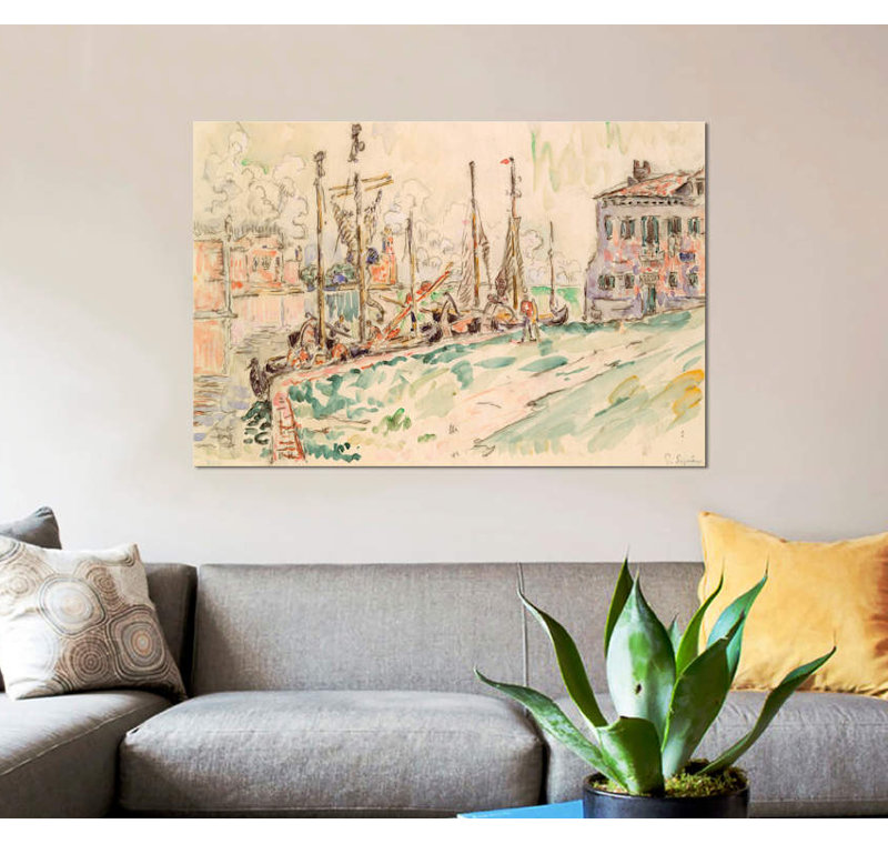 « venice », reproduction sur toile, H 26 po x l 40 po x P 1,5 po