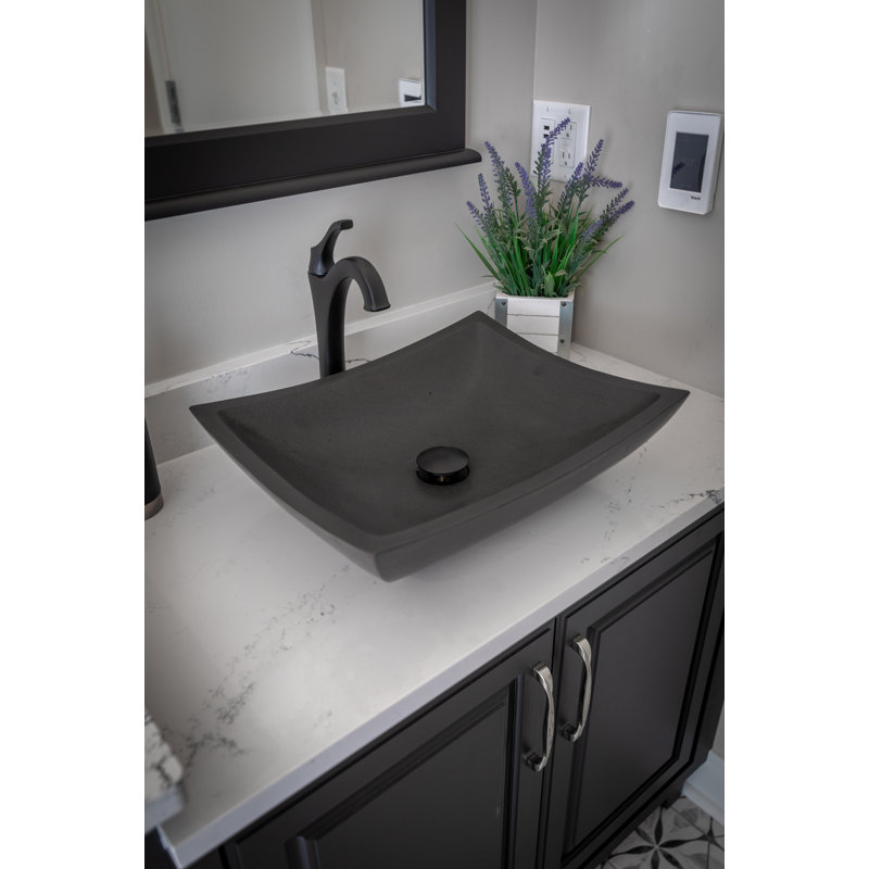 Lavabo de salle de bain vasque rectangulaire Deep Stone