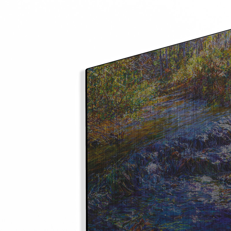Art mural en métal «Waterfall» par Joanne Towers, H 16 po x l 12 po