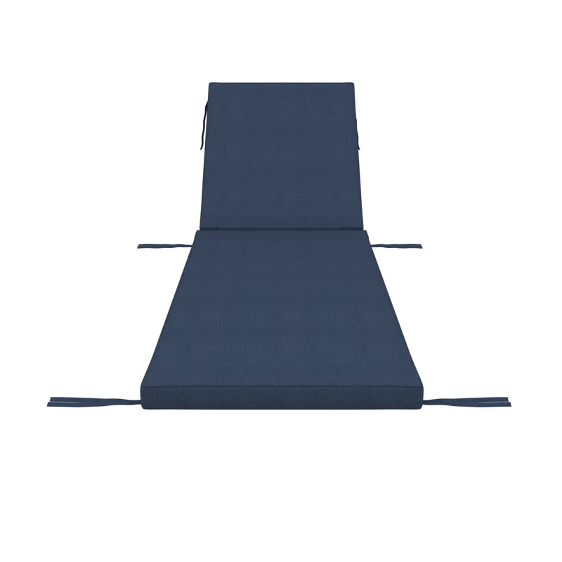 Sunbrella® Outdoor Chaise Cushion, Sunbrella® Spectrum Indigo, 23" W x 75" D