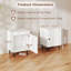 51cm W Metal Bedside Table