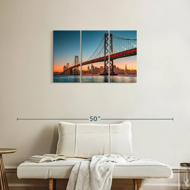 Pont éclairé Nicci Oakland Bay, H 20 po x l 33 po