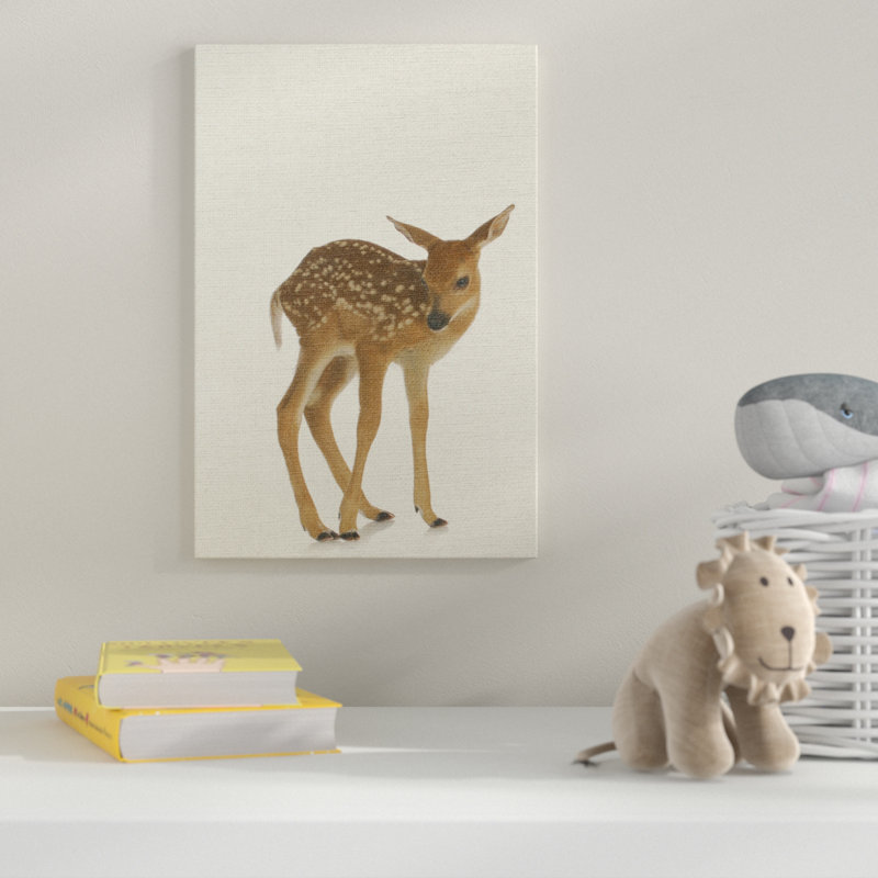 «Just a Cute Deer», impression, H 40 po x l 30 po x P 1,5 po, Toile tendue