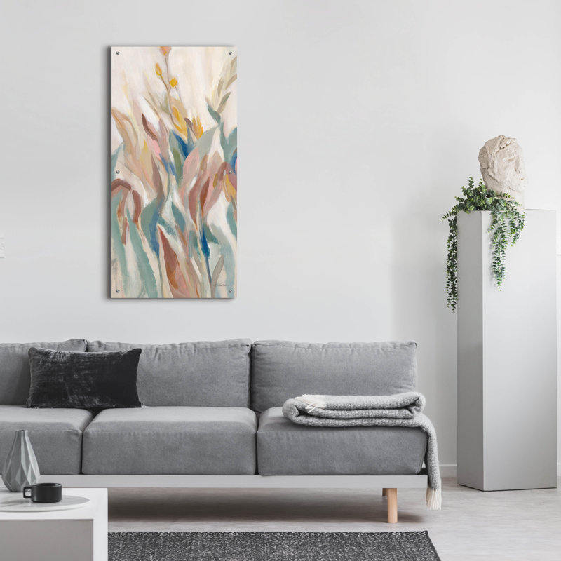  «Eden Breeze 2» par Silvia Vassileva, art mural en verre acrylique, 24 po x 48 po