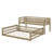 Twin XL Over Queen Bunk Bed With Ladder And Guardrails-106403982