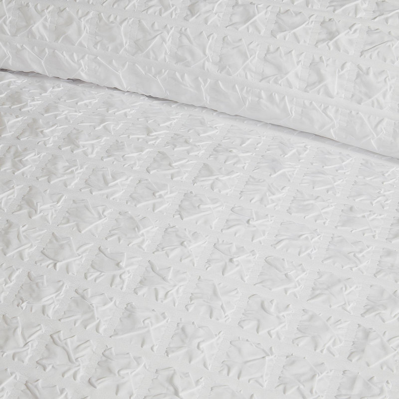 Polyester Geometric Duvet Cover Set with Pillowcases Included, Double Duvet Cover + 2 Standard Pillowcases