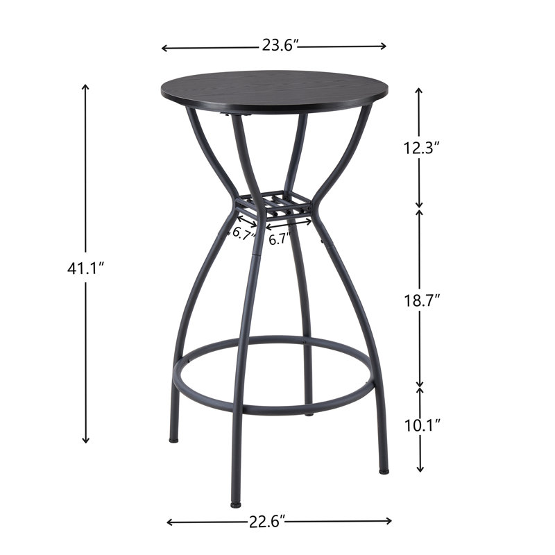 3 Bar Table and Chairs Set