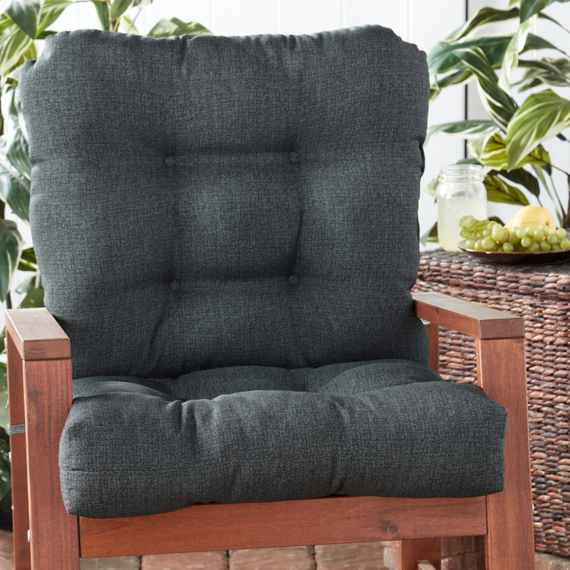 Lester Outdoor Chair Cushion, 1, Carbon, 21" H x 21" W x 21" D