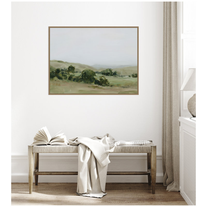 «Stillness» par Amy Lighthall, reproduction d'art sur toile encadrée, Or foncé Sylvie