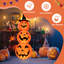 Citrouille d'Halloween pliable 3 lumières superposées illuminées