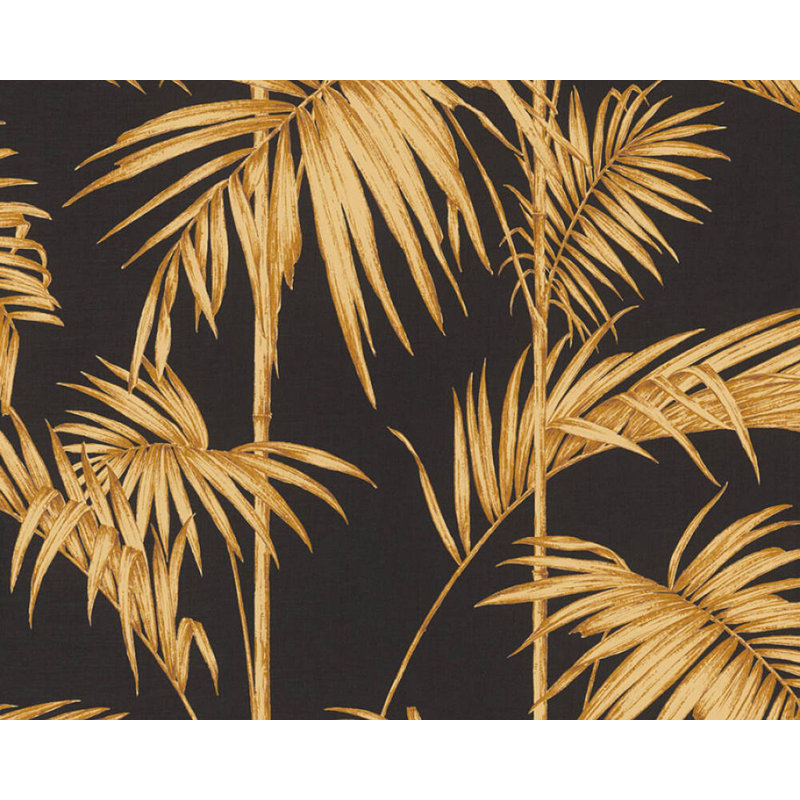 Rouleau de papier peint L 33 pi x l 21 po Endymion, Noir / or