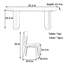 Small room type cream wind dining table and chair-109517597