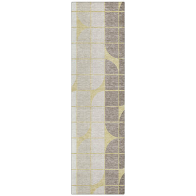 Machine Washable Indoor/Outdoor Lockway ACN2418 Mid-Century Modern Rug