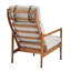 Fauteuil Mid-Century rembourré gris-2141549227