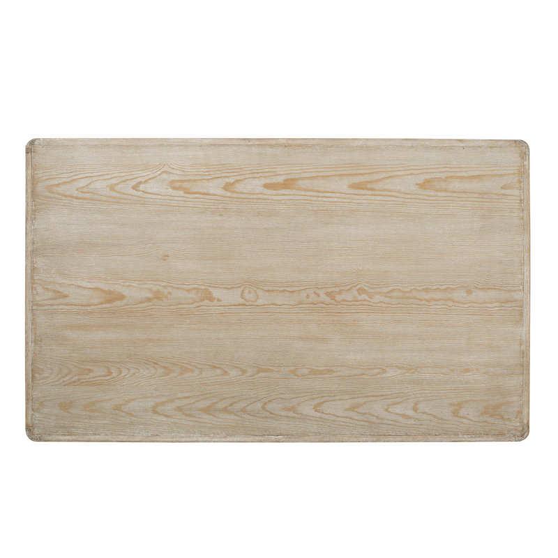 Peking Ming Revival Lily's Living Reclaimed Wood Coffee Table Weathered Whitewash, Weathered Whitewash, 16" H x 55" L x 33" W