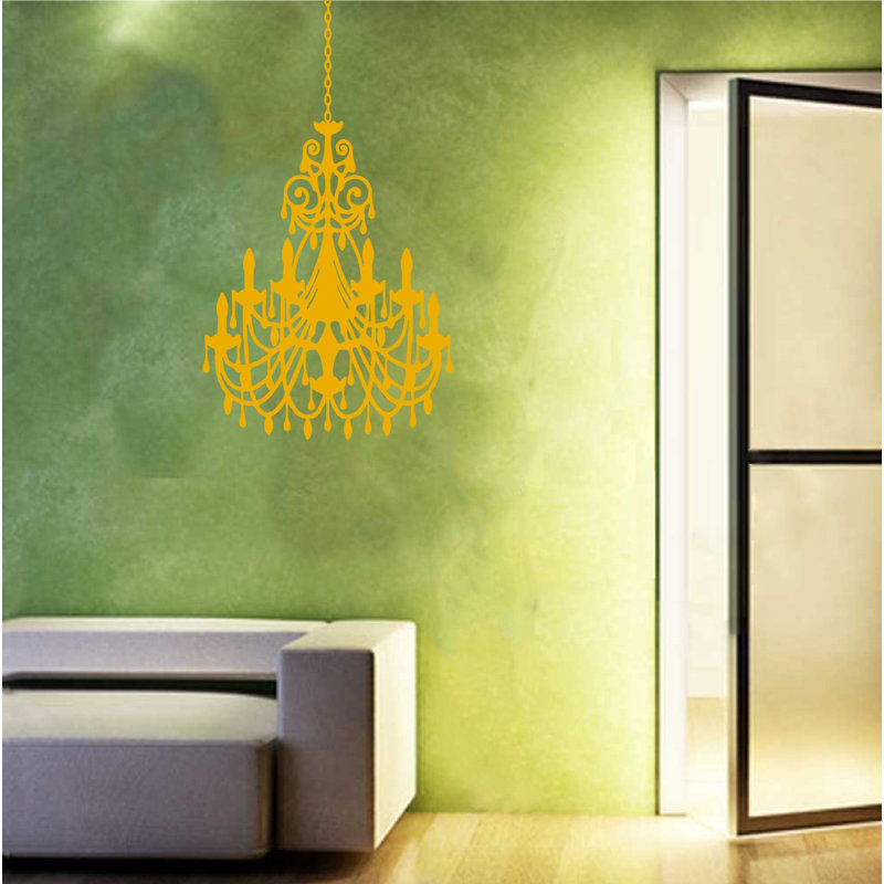 Other Non-Wall Damaging Wall Decal, 24" H x 16" W x 0.01" D, Signal Yellow