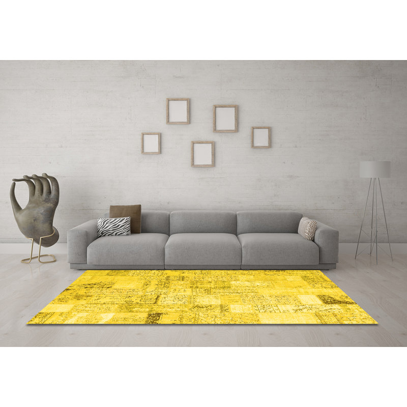 Ernir Performance Patchwork Indoor Rug, Square 3'