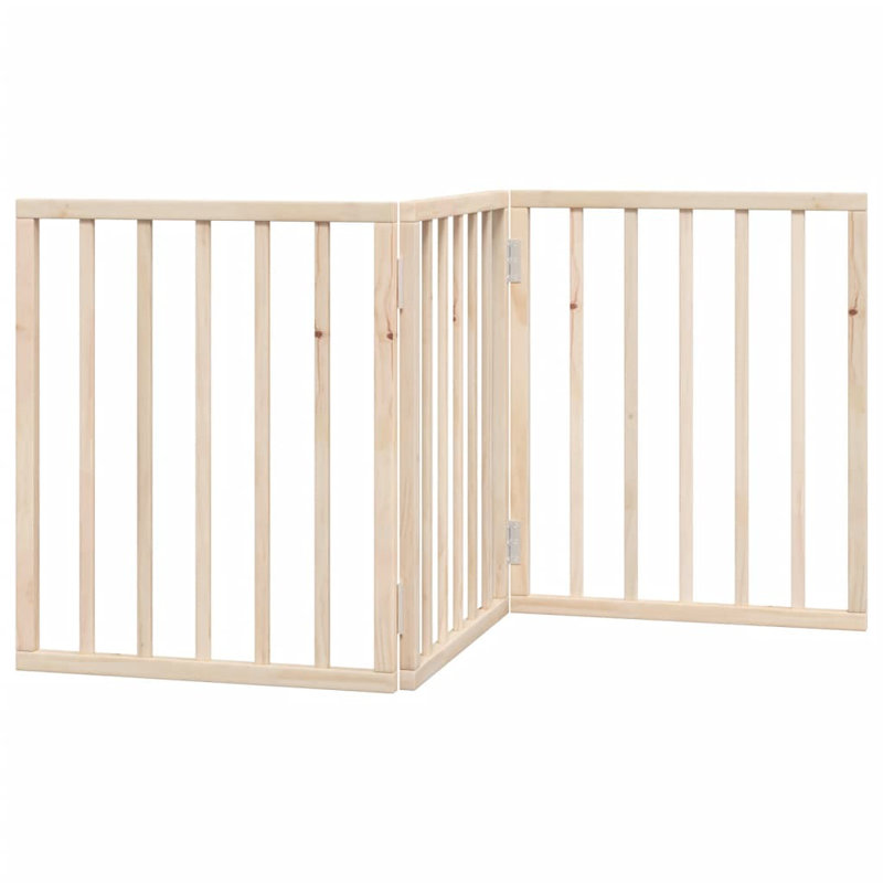 Wyanet Solid Wood Dog House Door, Beige, 60cm H x 150cm W x 2cm D