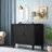 Ceriyah 47.2'' Curved Four-Door Sideboard with Three Shelves,Dining cabinet,Office credenza -723821556