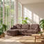 Canapé d'angle modulaire profond en chenille UI Furniture, 267 cm L x 147 cm P x 95 cm H