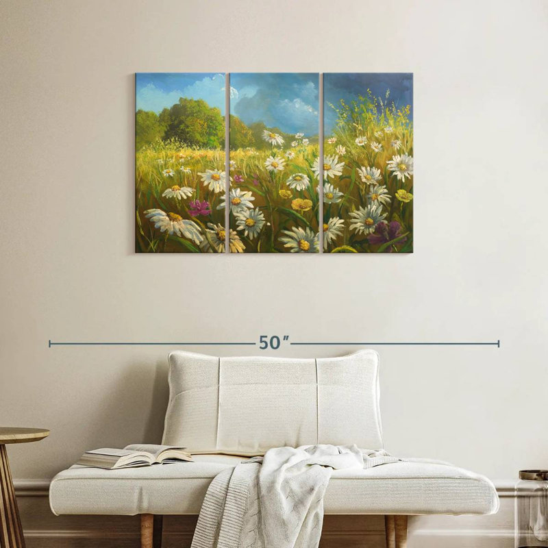 Champ de fleurs d'Alvord en été, H 24 po x l 38 po