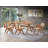 Alinna Bench with Rattan Seat in Natural