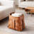 Orange-Brown, Large, Handwoven Leather Storage Basket - Stylish Designer Organizer For Clothes, Toys, Linens & Home Essentials - Versatile Multi-Purpose Use - Fits Various Home Decor Styles-670828349